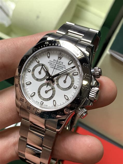 rolex daytona watch with after market dial model 116520